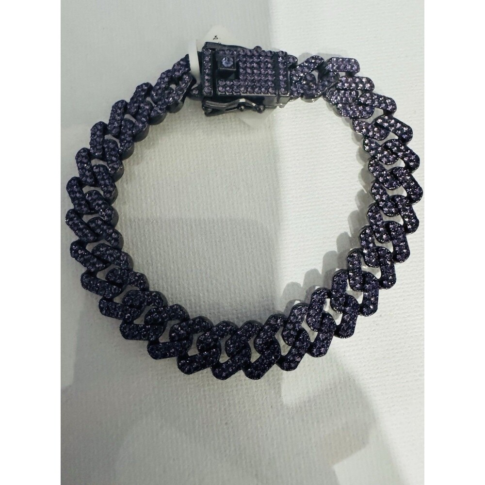 Cuban Link Miami Purple Rain Men’s Bracelet 8.5”